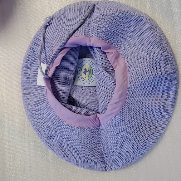 Pale Periwinkle Walleroo Wide Brim Hat Victoria - Picture 4 of 10